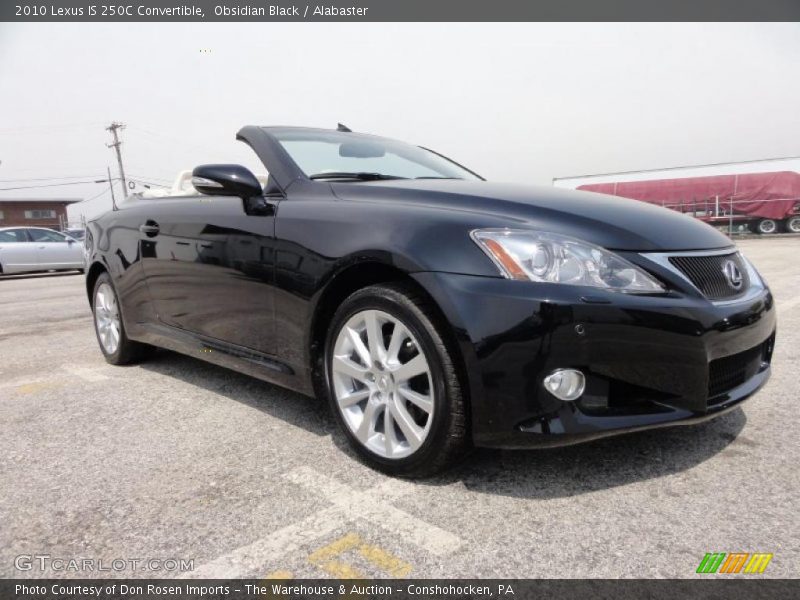 Obsidian Black / Alabaster 2010 Lexus IS 250C Convertible