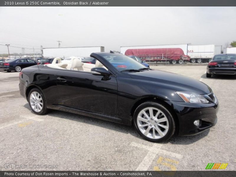 Obsidian Black / Alabaster 2010 Lexus IS 250C Convertible
