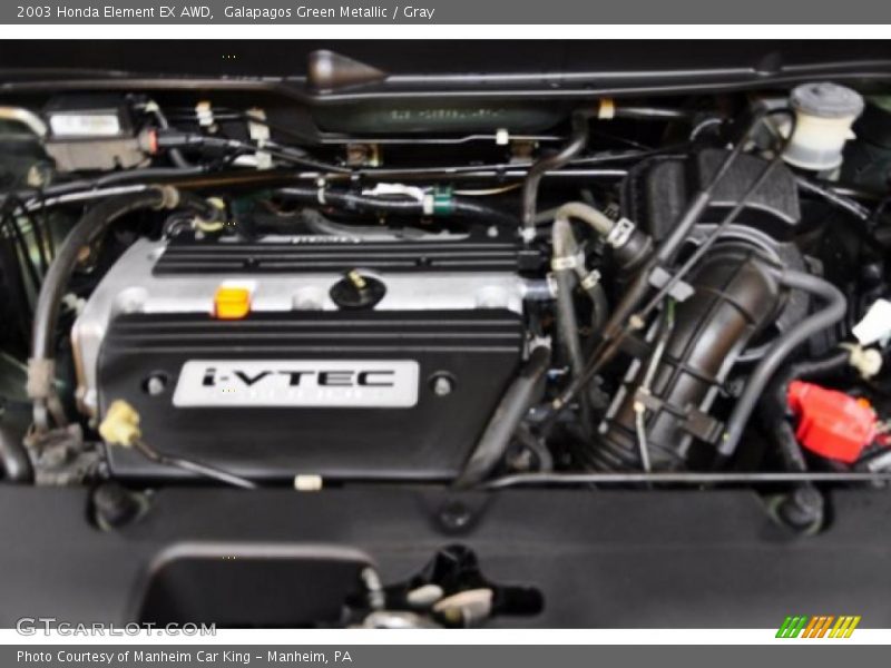 Galapagos Green Metallic / Gray 2003 Honda Element EX AWD