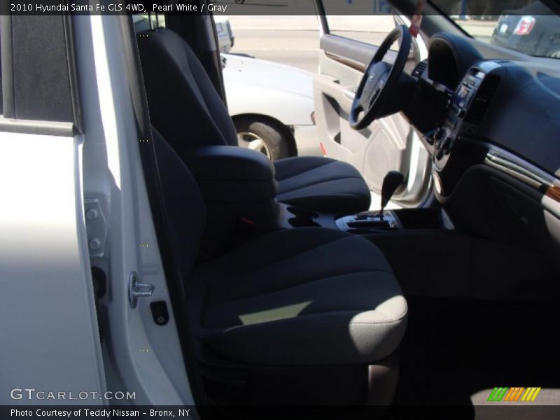 Pearl White / Gray 2010 Hyundai Santa Fe GLS 4WD