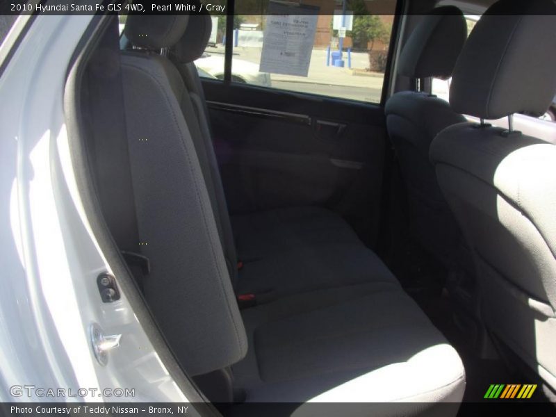 Pearl White / Gray 2010 Hyundai Santa Fe GLS 4WD