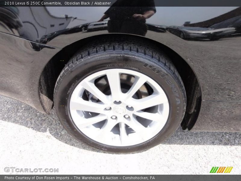 Obsidian Black / Alabaster 2010 Lexus IS 250C Convertible