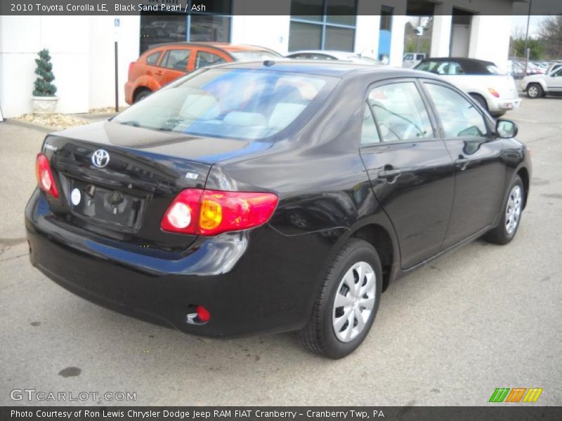 Black Sand Pearl / Ash 2010 Toyota Corolla LE