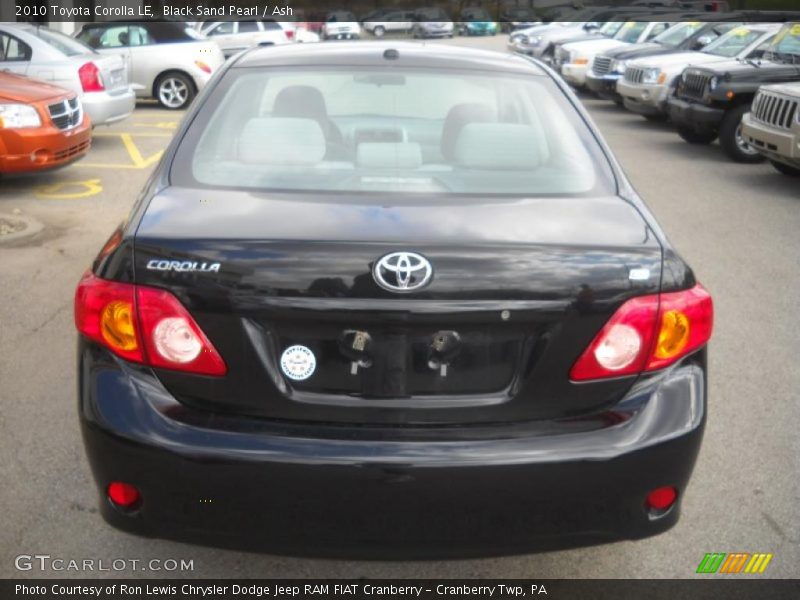 Black Sand Pearl / Ash 2010 Toyota Corolla LE