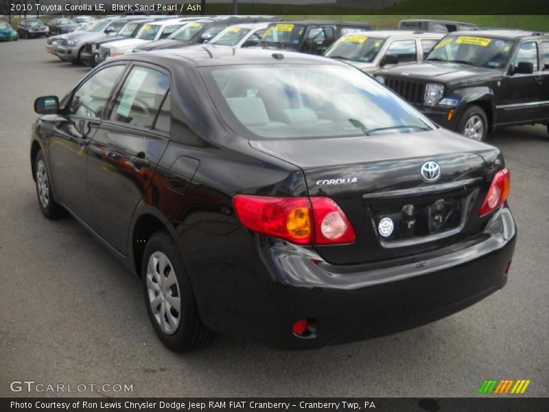 Black Sand Pearl / Ash 2010 Toyota Corolla LE