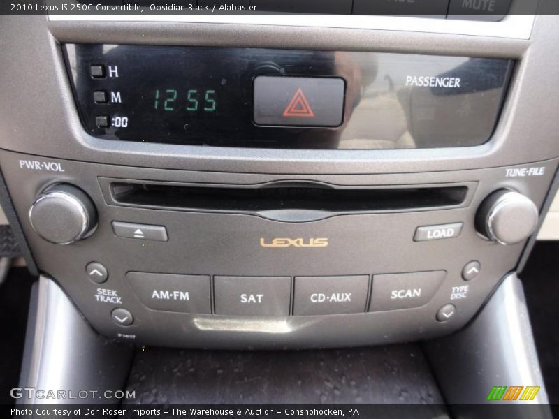 Controls of 2010 IS 250C Convertible