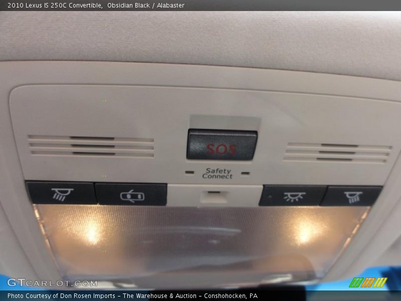 Obsidian Black / Alabaster 2010 Lexus IS 250C Convertible