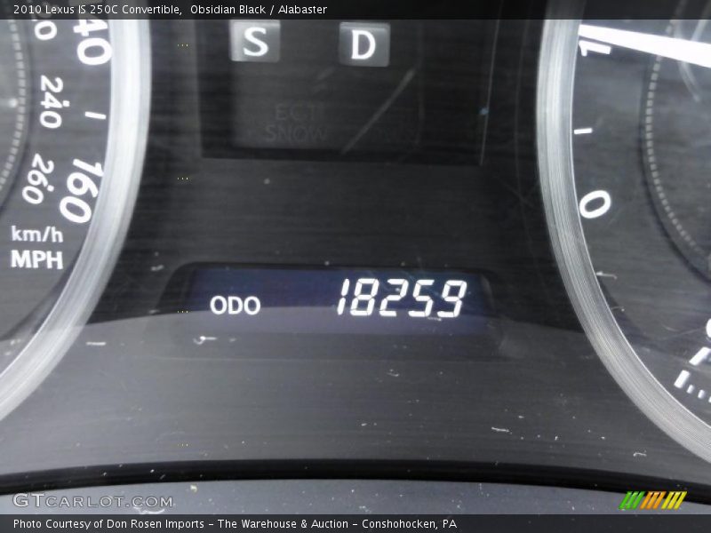 Obsidian Black / Alabaster 2010 Lexus IS 250C Convertible