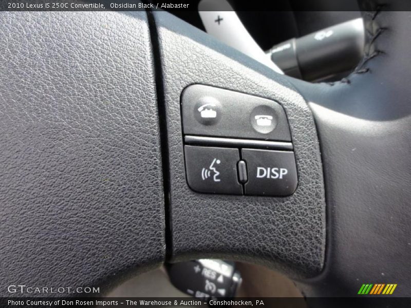 Controls of 2010 IS 250C Convertible
