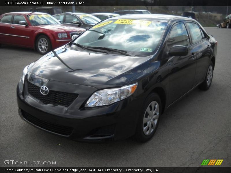 Black Sand Pearl / Ash 2010 Toyota Corolla LE