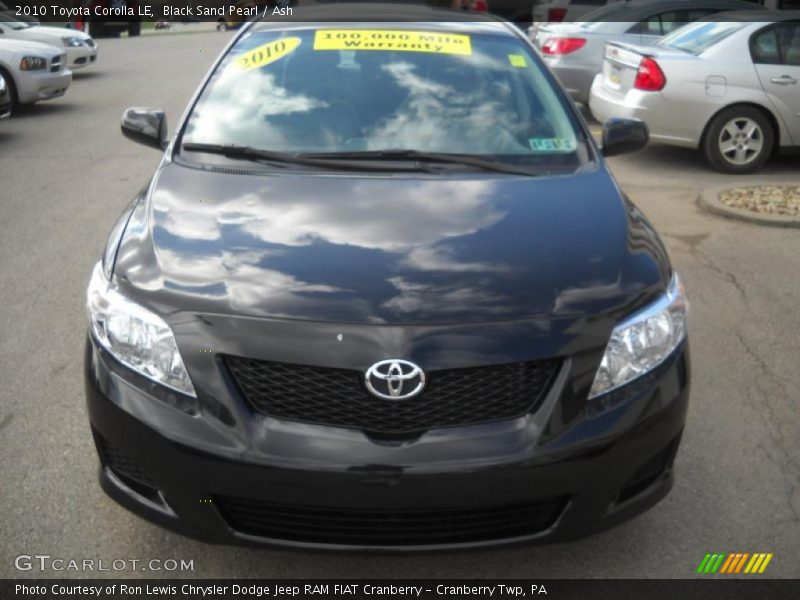 Black Sand Pearl / Ash 2010 Toyota Corolla LE