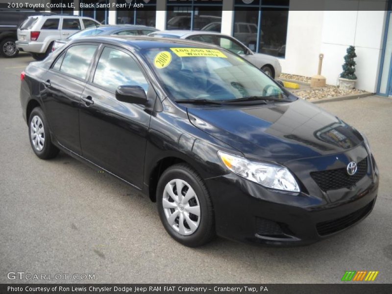 Black Sand Pearl / Ash 2010 Toyota Corolla LE