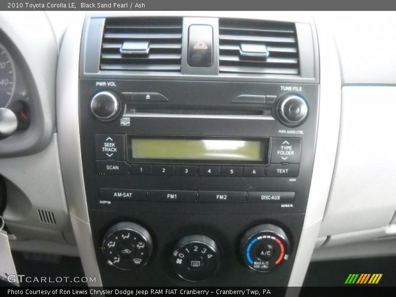Black Sand Pearl / Ash 2010 Toyota Corolla LE