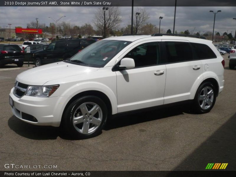 Stone White / Dark Slate Gray 2010 Dodge Journey SXT AWD