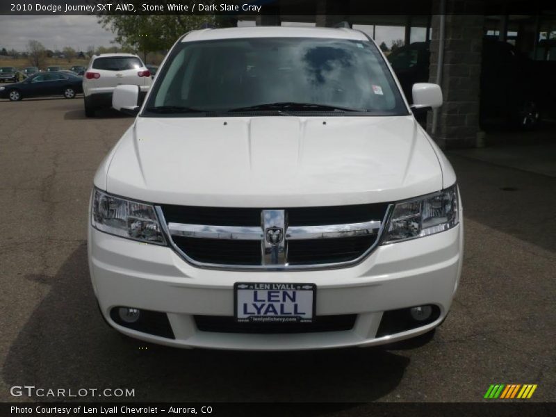 Stone White / Dark Slate Gray 2010 Dodge Journey SXT AWD
