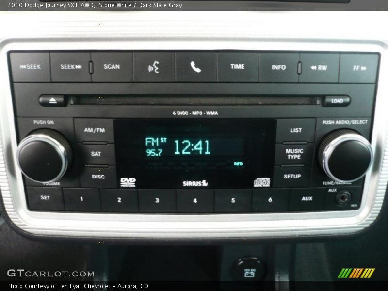Stone White / Dark Slate Gray 2010 Dodge Journey SXT AWD