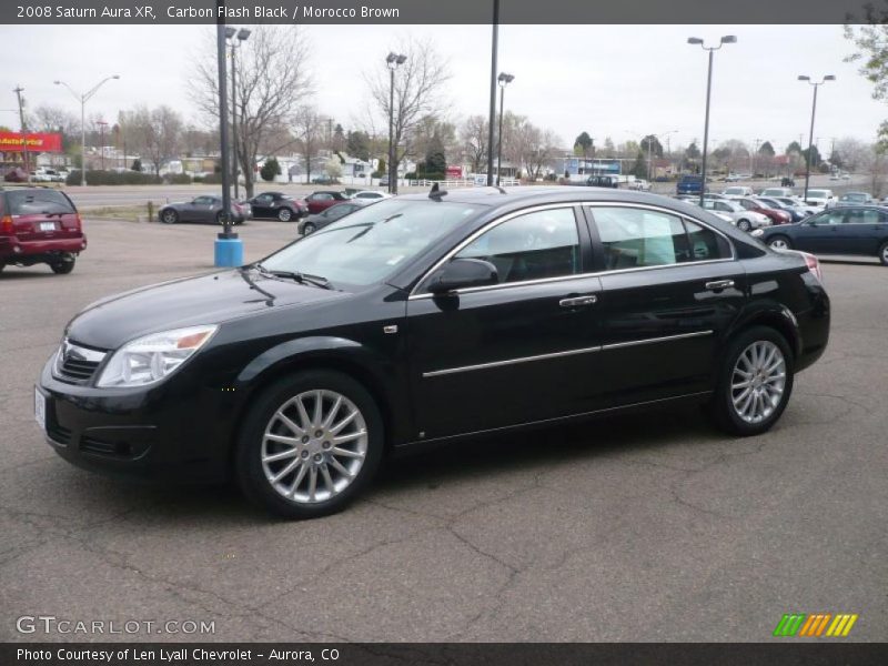 Carbon Flash Black / Morocco Brown 2008 Saturn Aura XR