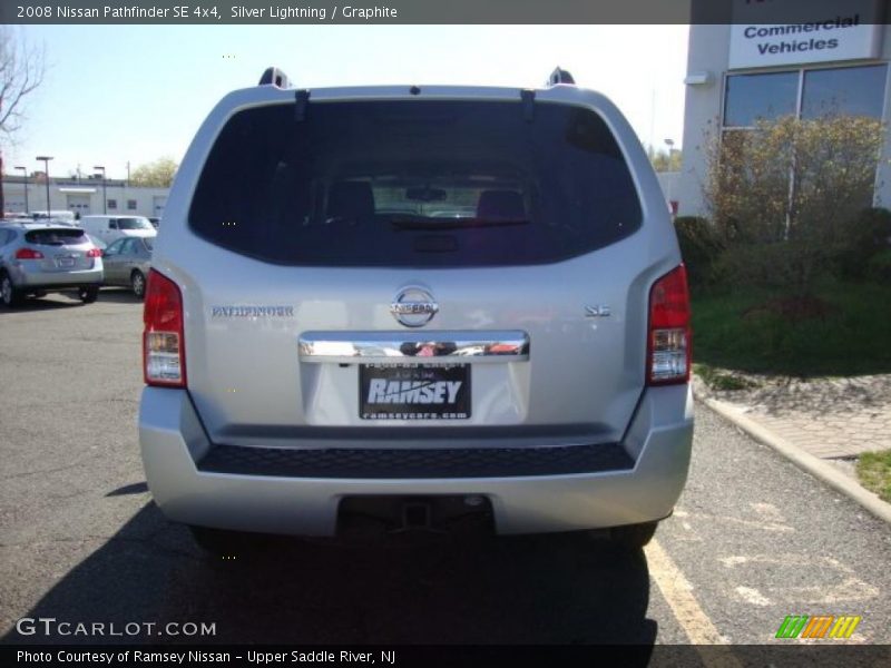 Silver Lightning / Graphite 2008 Nissan Pathfinder SE 4x4