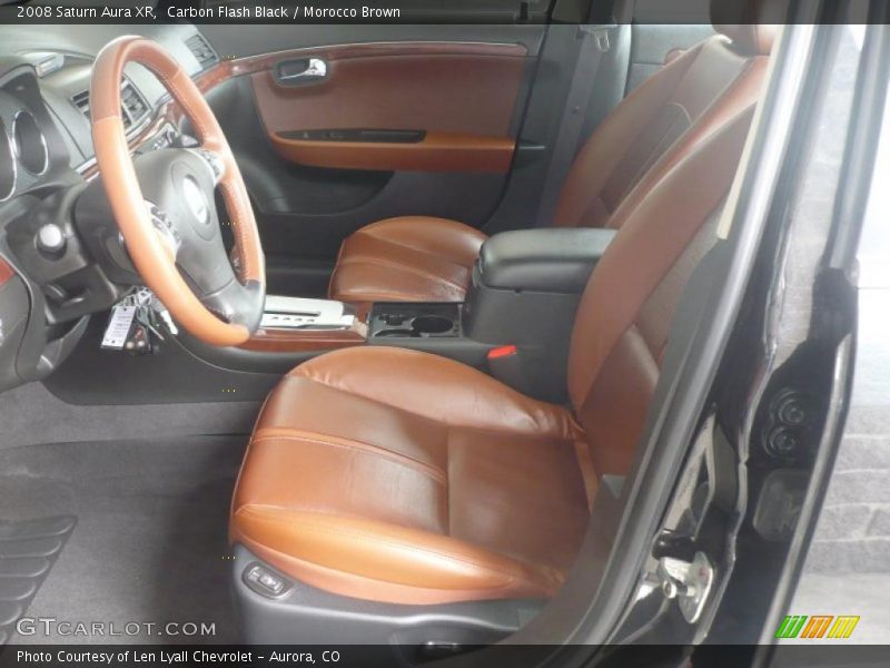 Carbon Flash Black / Morocco Brown 2008 Saturn Aura XR
