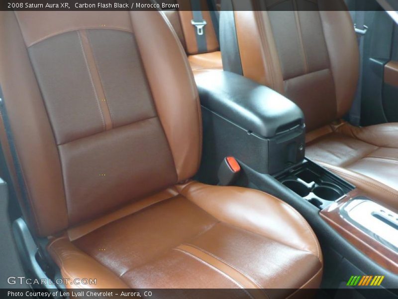 Carbon Flash Black / Morocco Brown 2008 Saturn Aura XR