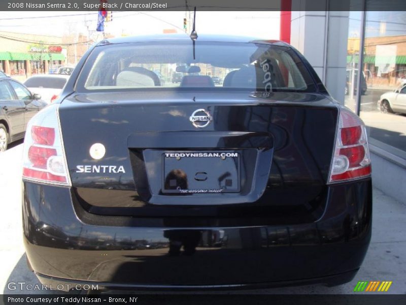 Super Black / Charcoal/Steel 2008 Nissan Sentra 2.0