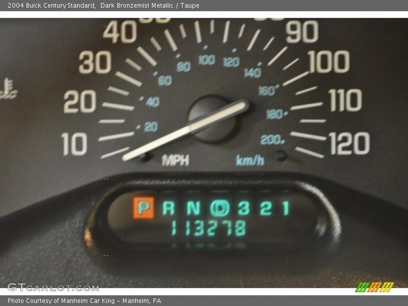 Dark Bronzemist Metallic / Taupe 2004 Buick Century Standard
