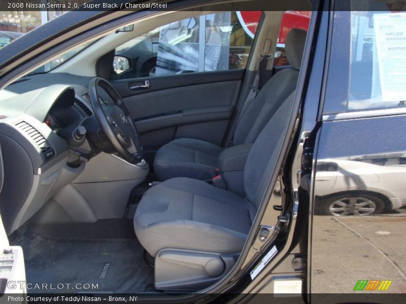 Super Black / Charcoal/Steel 2008 Nissan Sentra 2.0