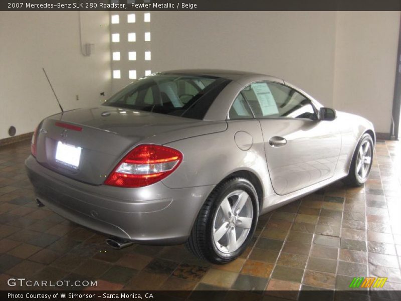Pewter Metallic / Beige 2007 Mercedes-Benz SLK 280 Roadster