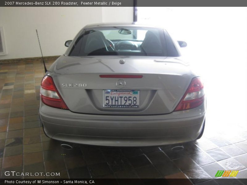 Pewter Metallic / Beige 2007 Mercedes-Benz SLK 280 Roadster