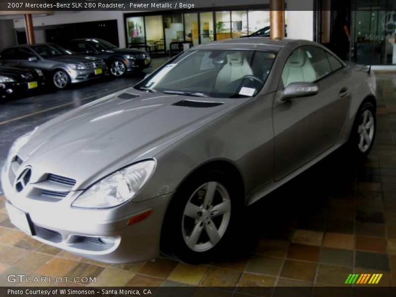 Pewter Metallic / Beige 2007 Mercedes-Benz SLK 280 Roadster