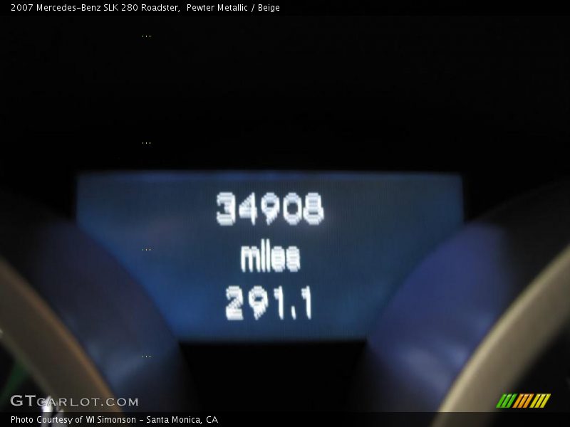Pewter Metallic / Beige 2007 Mercedes-Benz SLK 280 Roadster