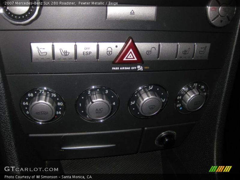 Pewter Metallic / Beige 2007 Mercedes-Benz SLK 280 Roadster