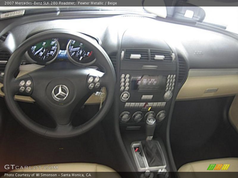 Pewter Metallic / Beige 2007 Mercedes-Benz SLK 280 Roadster