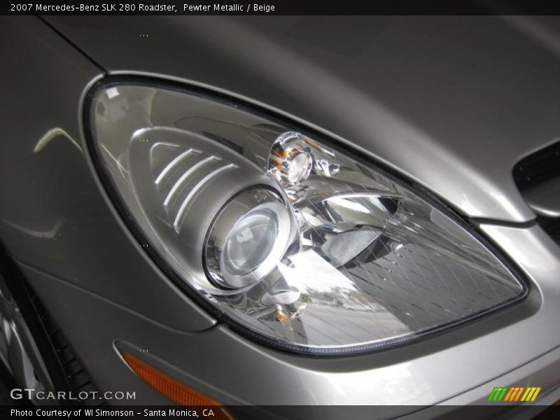 Pewter Metallic / Beige 2007 Mercedes-Benz SLK 280 Roadster