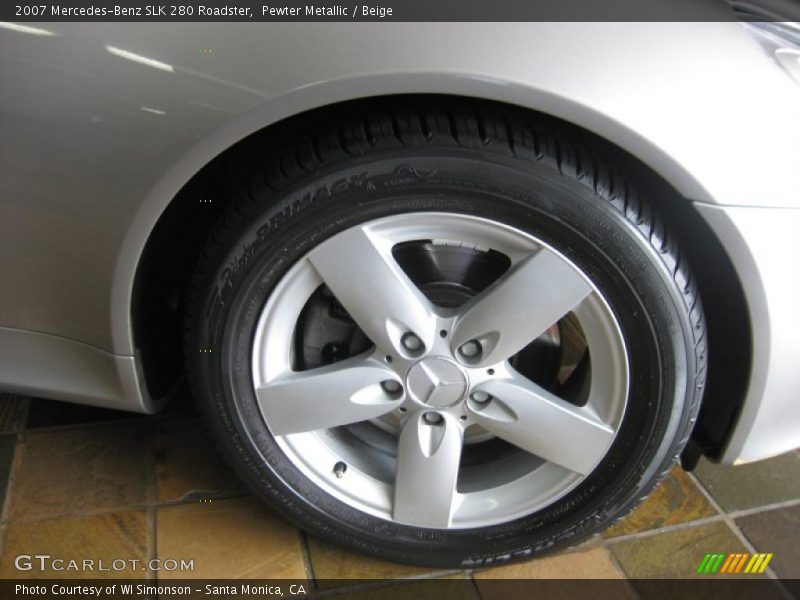 Pewter Metallic / Beige 2007 Mercedes-Benz SLK 280 Roadster