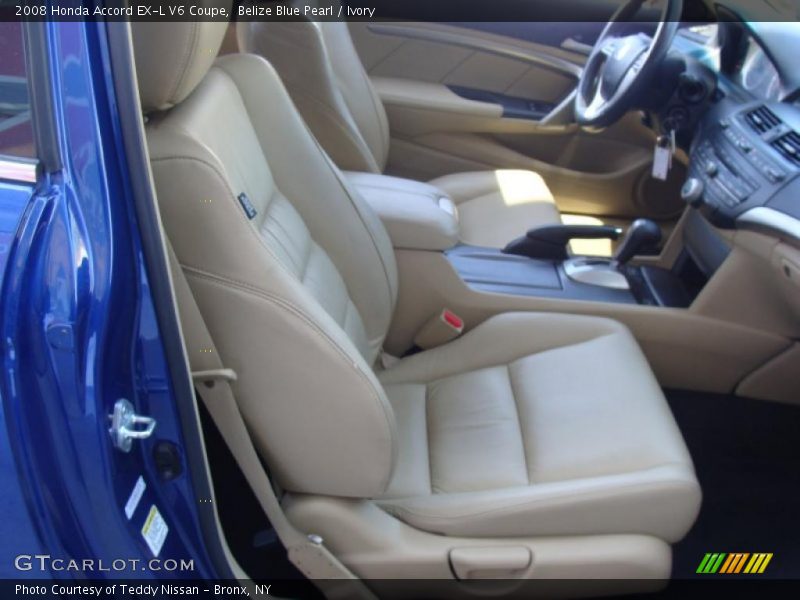 Belize Blue Pearl / Ivory 2008 Honda Accord EX-L V6 Coupe