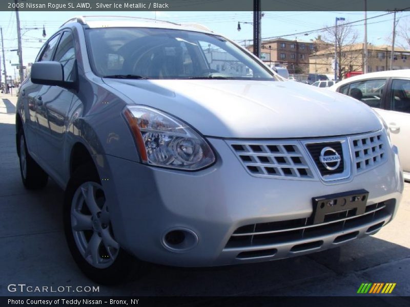 Silver Ice Metallic / Black 2008 Nissan Rogue SL AWD