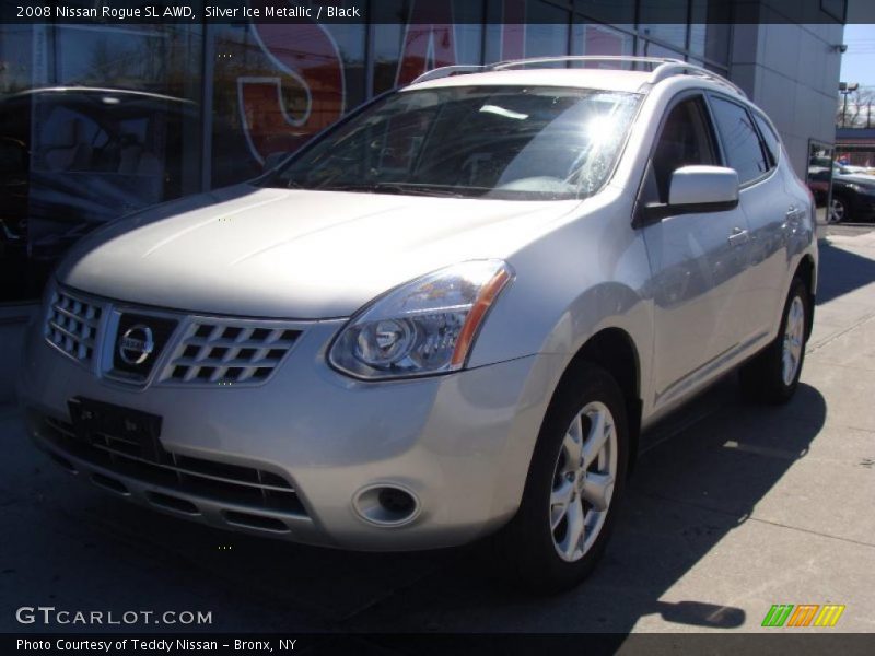 Silver Ice Metallic / Black 2008 Nissan Rogue SL AWD