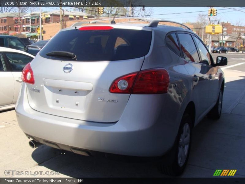 Silver Ice Metallic / Black 2008 Nissan Rogue SL AWD