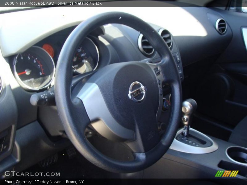 Silver Ice Metallic / Black 2008 Nissan Rogue SL AWD