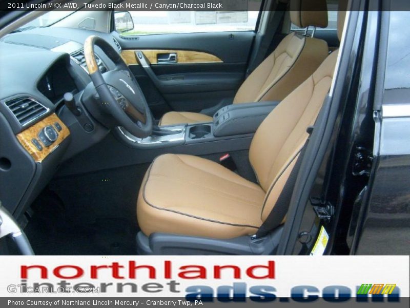 Tuxedo Black Metallic / Canyon/Charcoal Black 2011 Lincoln MKX AWD