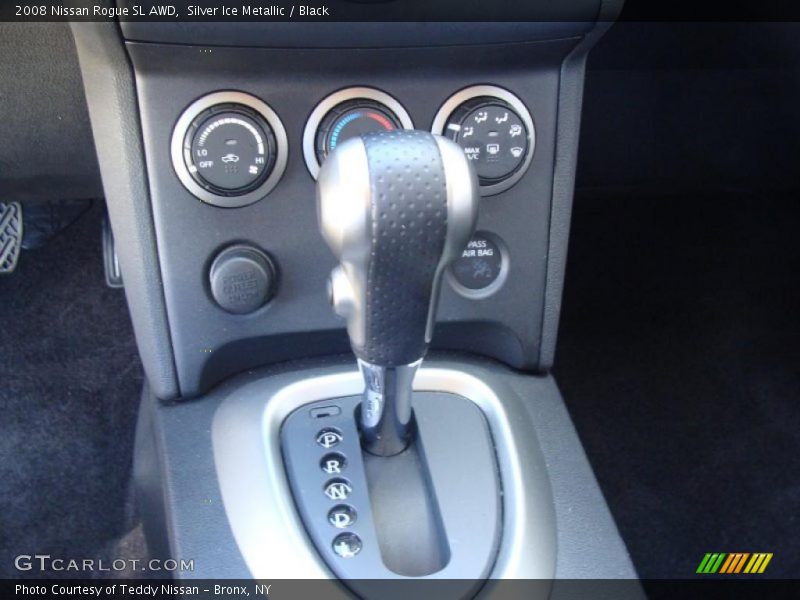 Silver Ice Metallic / Black 2008 Nissan Rogue SL AWD