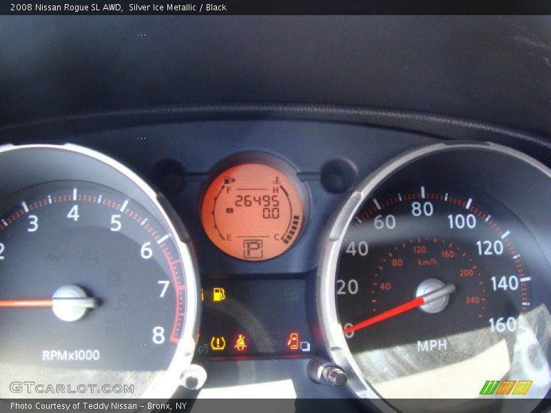 Silver Ice Metallic / Black 2008 Nissan Rogue SL AWD