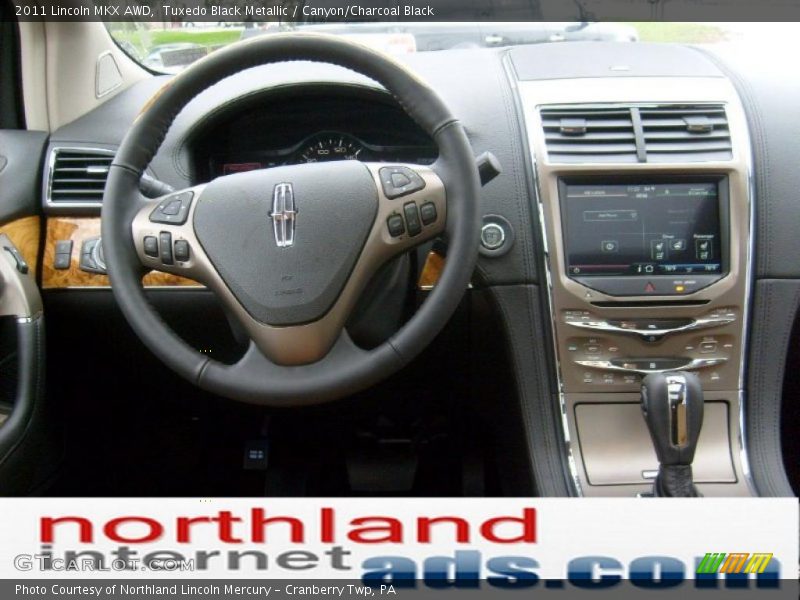 Tuxedo Black Metallic / Canyon/Charcoal Black 2011 Lincoln MKX AWD
