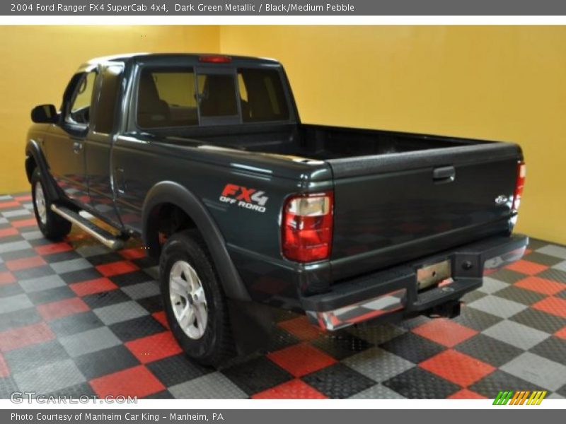 Dark Green Metallic / Black/Medium Pebble 2004 Ford Ranger FX4 SuperCab 4x4