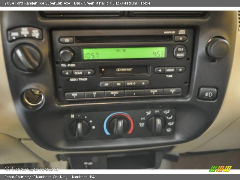 Dark Green Metallic / Black/Medium Pebble 2004 Ford Ranger FX4 SuperCab 4x4