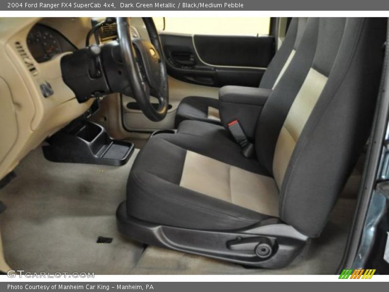 Dark Green Metallic / Black/Medium Pebble 2004 Ford Ranger FX4 SuperCab 4x4