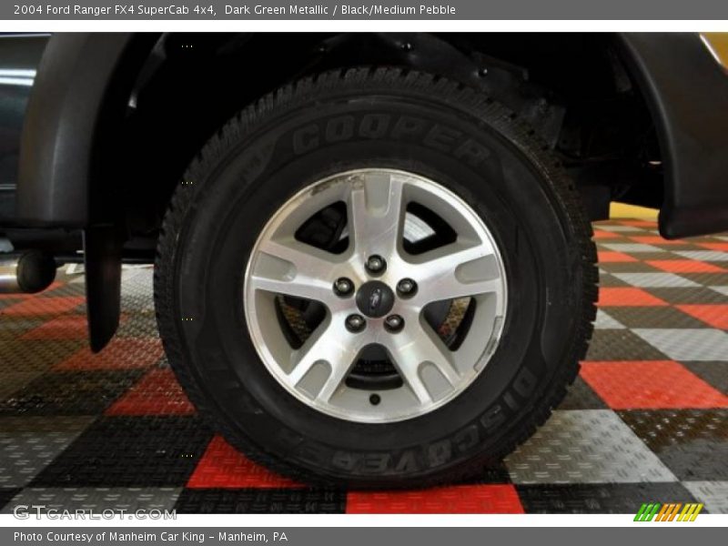 Dark Green Metallic / Black/Medium Pebble 2004 Ford Ranger FX4 SuperCab 4x4