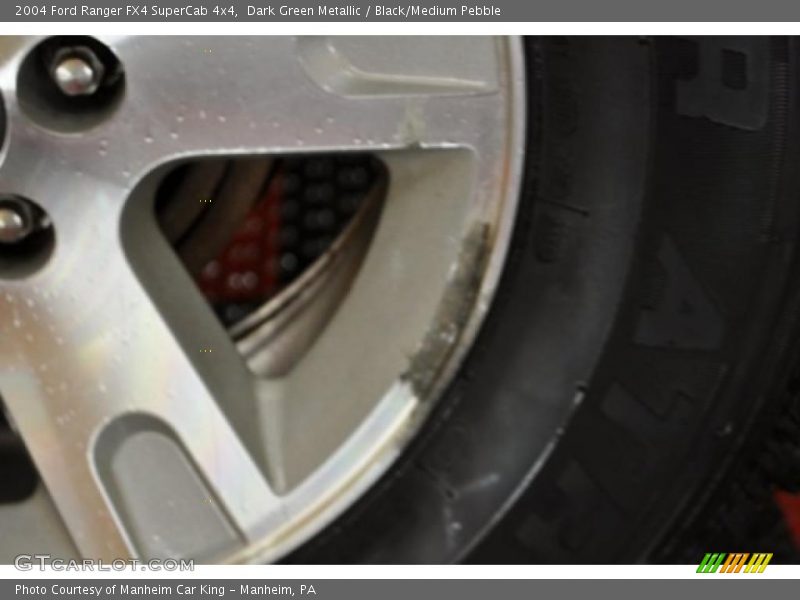 Dark Green Metallic / Black/Medium Pebble 2004 Ford Ranger FX4 SuperCab 4x4
