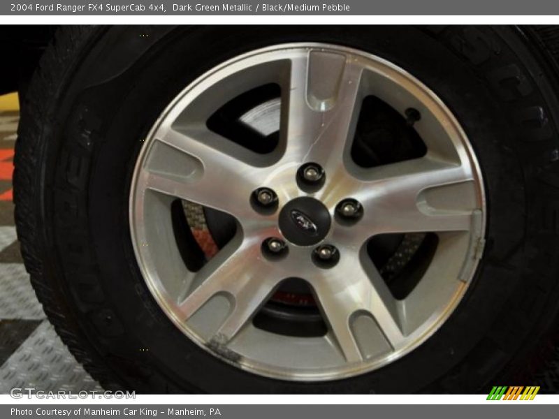 Dark Green Metallic / Black/Medium Pebble 2004 Ford Ranger FX4 SuperCab 4x4